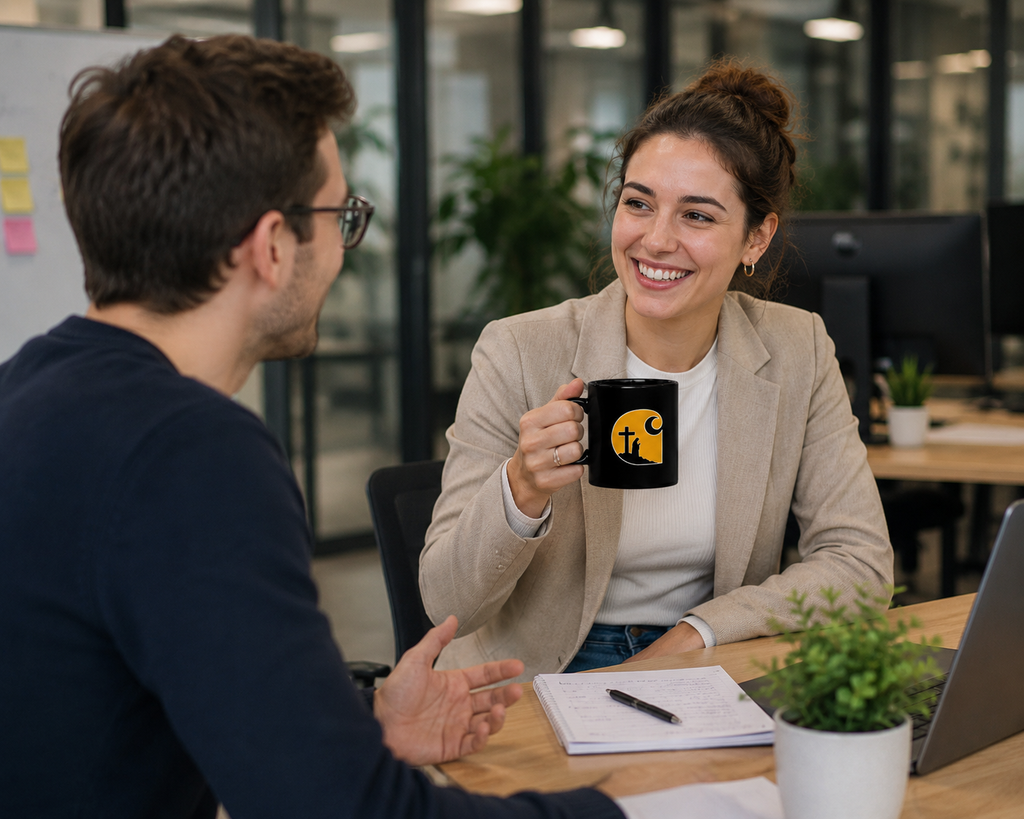 Catholic Wave® Black Mug