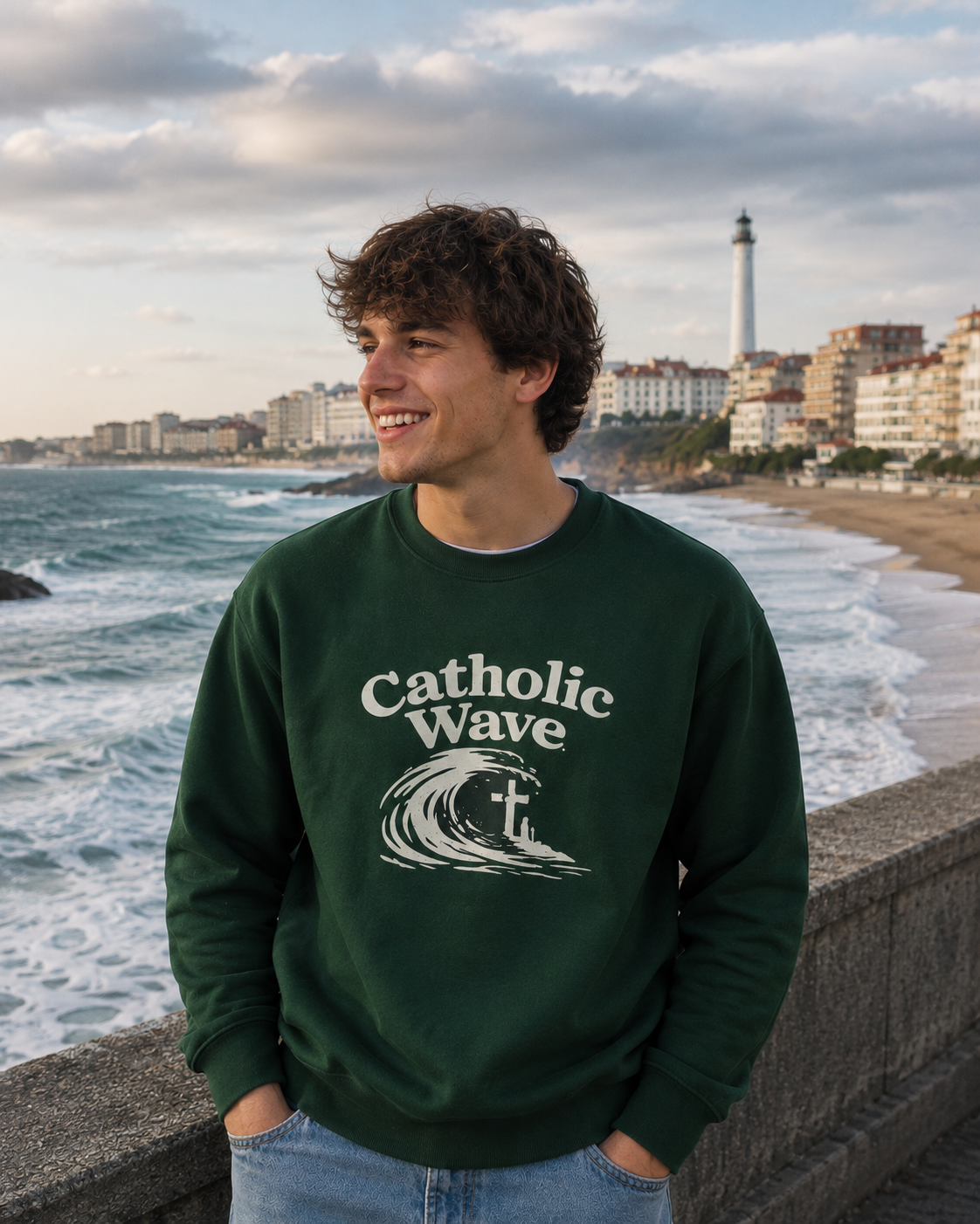 Premium Catholic Wave® Sweatshirt